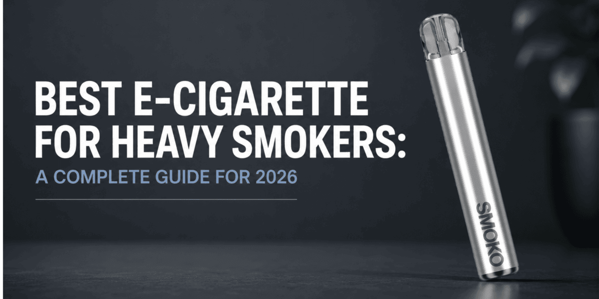 what is the best e cigarette to buy E-CIGARETTE FOR HEAVY SMOKERS: A COMPLETE GUIDE FOR 2026 – SMOKO E- Cigarettes + Vapes Blue Mint Packaging:5 Pack SWFT iCON Disposable Vape