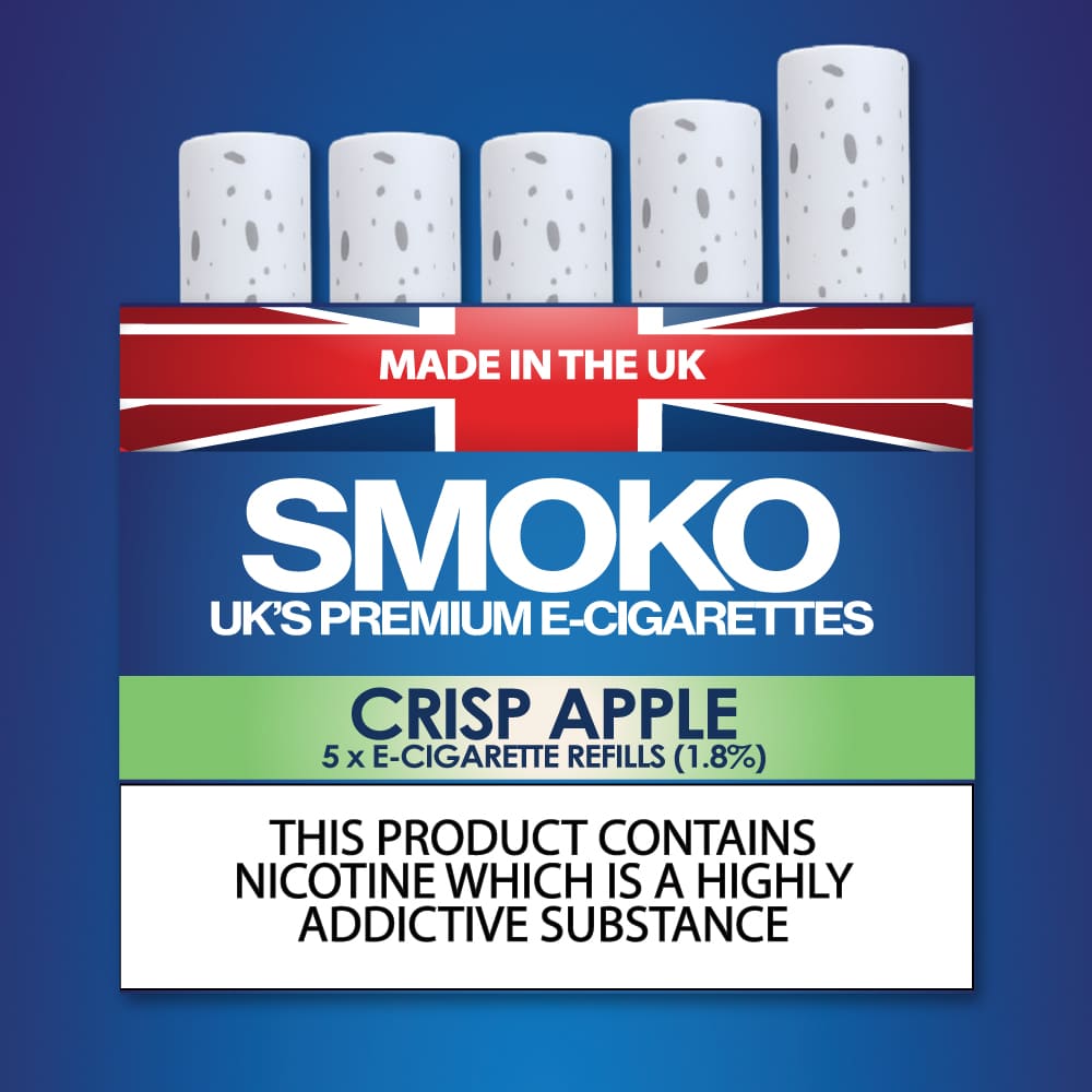 Saveur pomme - Recharges E-Cigarette SMOKO SMOKO E Cigarettes Saveur pomme - Recharges E-Cigarette SMOKO SMOKO E Cigarettes