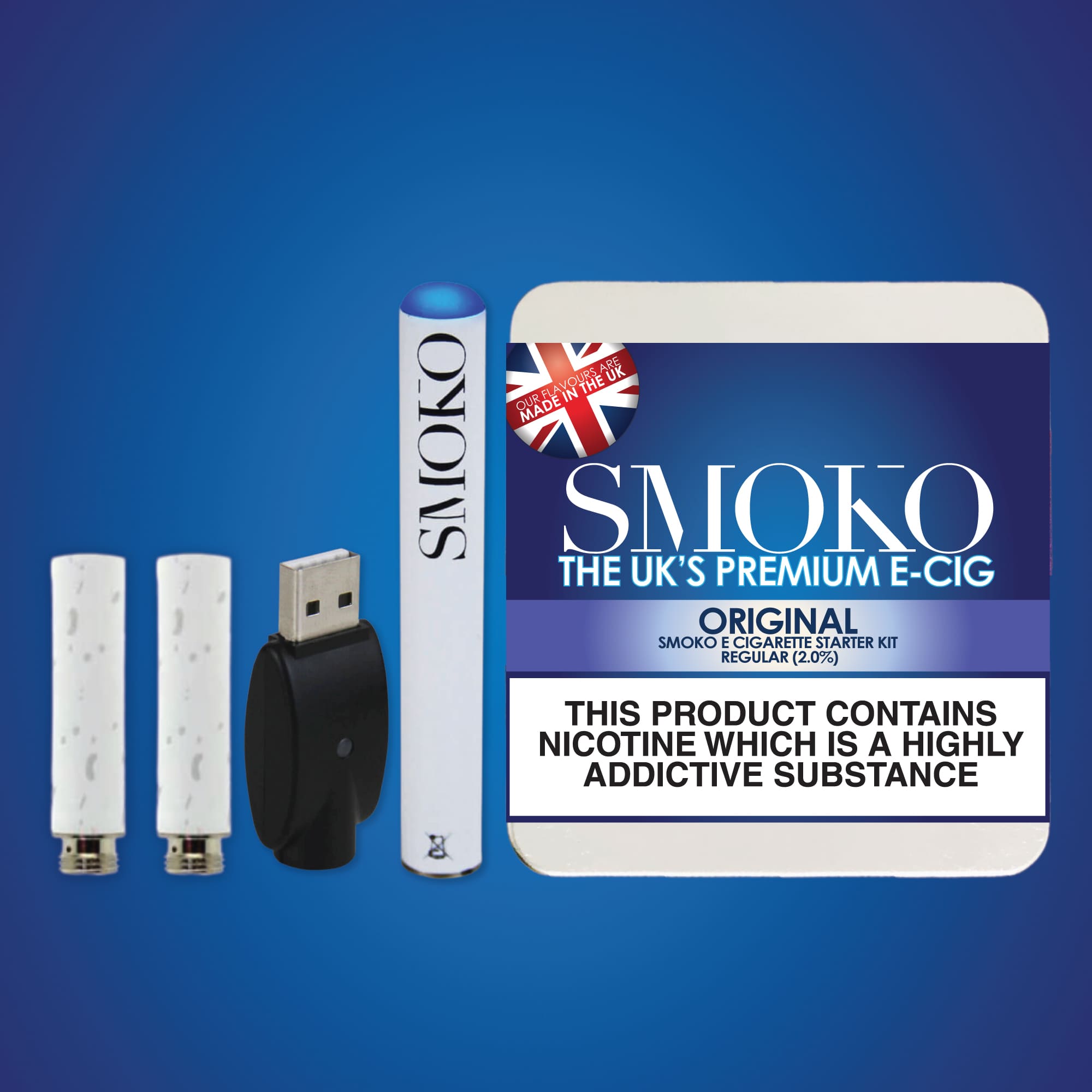 UK's Best E Cigarette (Cigalike) Starter Kit Made in the UK