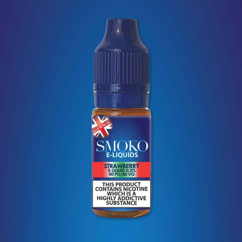 Strawberry Flavoured E-Liquid e-liquid SMOKO Strength: 0.3%
