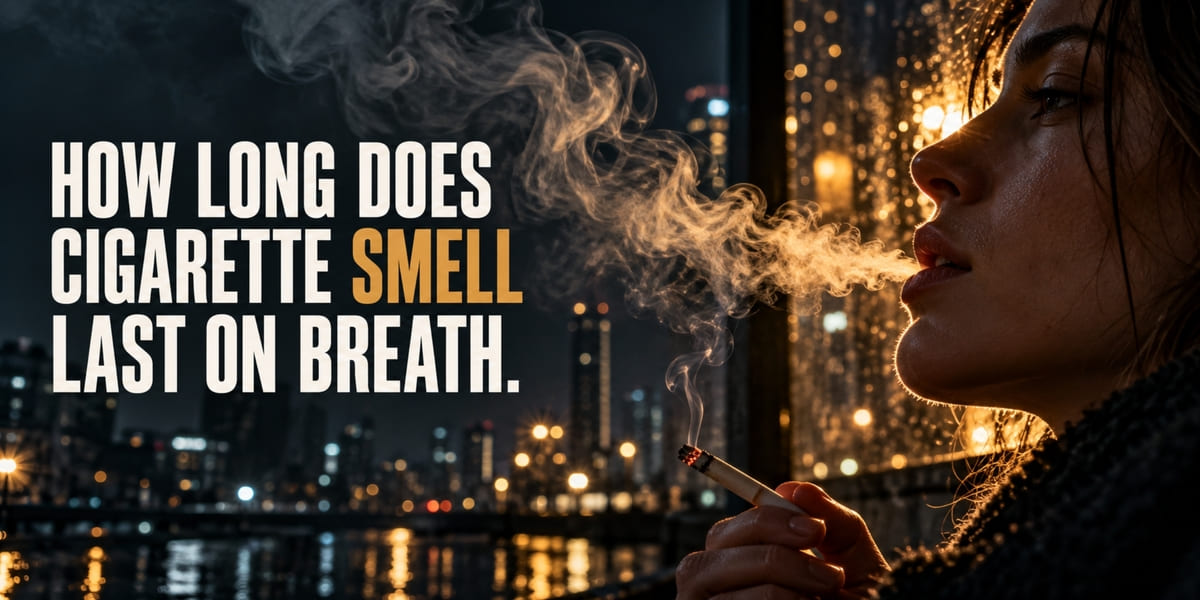 HOW LONG DOES CIGARETTE SMELL LAST ON BREATH?