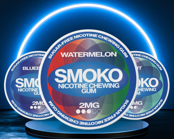NICOTINELL GUM 2mg ALTERNATIVE: SMOKO SUGAR-FREE NICOTINE GUM - SMOKO E Cigarettes