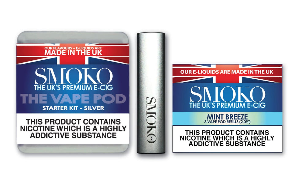 VAPE POD STARTER KIT + PACK OF VAPE POD REFILLS (existing customers deal) - SMOKO E Cigarettes