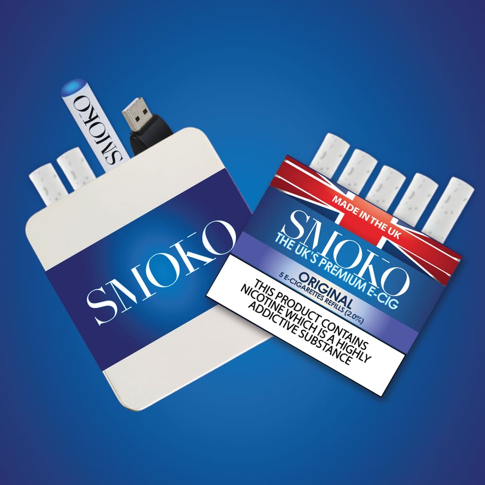 FREE E-Cigarette Starter Kit when you buy a pack of cigalike e-cig refills