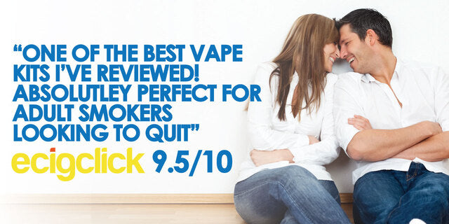 the leading vape review site ECIGCLICK said the SMOKO VAPE is "Absolutely perfect for adult smokers looking to quit 9.5/10"