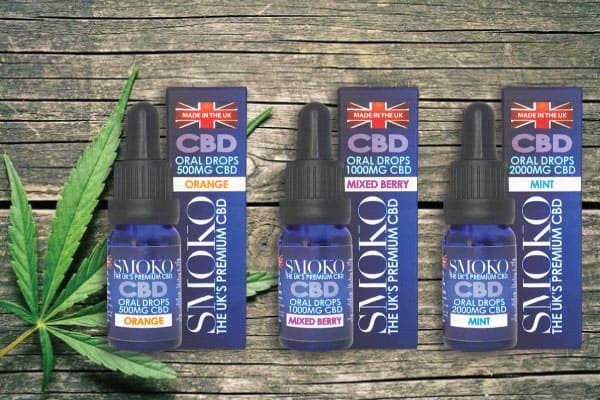 SMOKO CBD Oral Drops are from Organically Grown cannabis, Gluten Free and Vegan Friendly