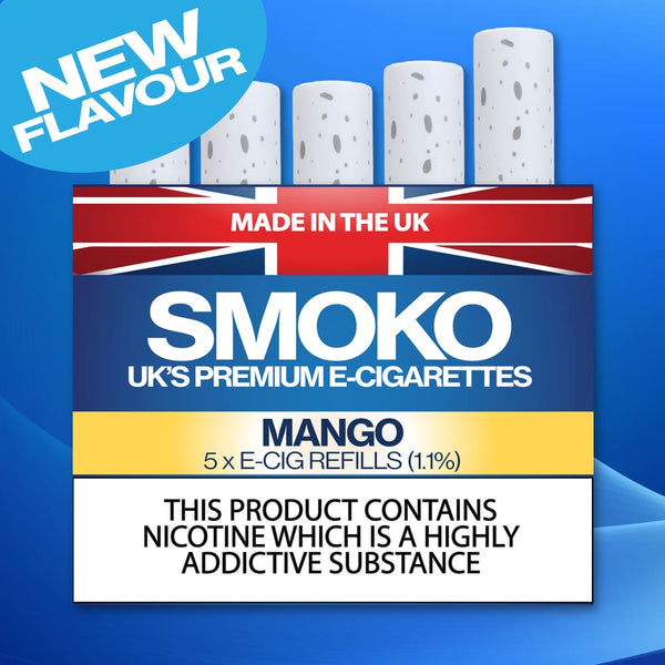 NEW FLAVOUR - MANGO Flavour - E-Cigarette Refills - UK Made Cigalike Refills