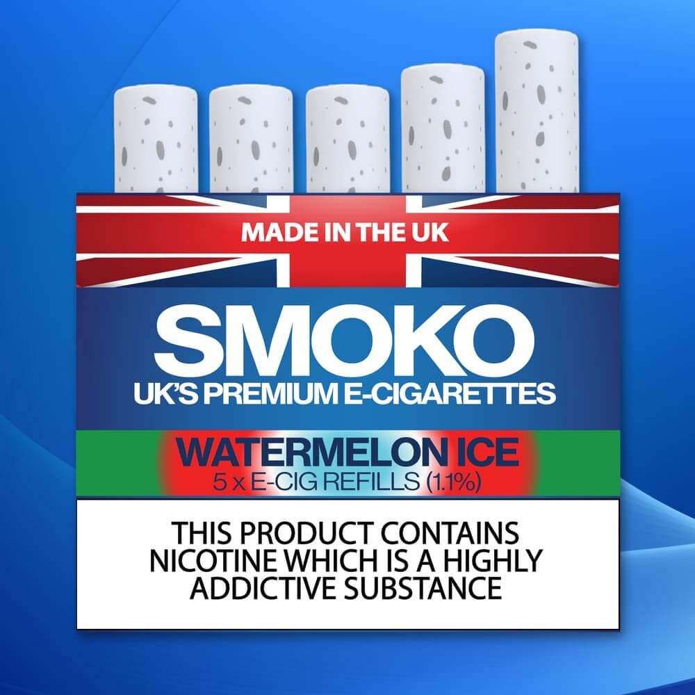 WATERMELON ICE Flavour E Cigarette Refills UK Made Cigalike Refills