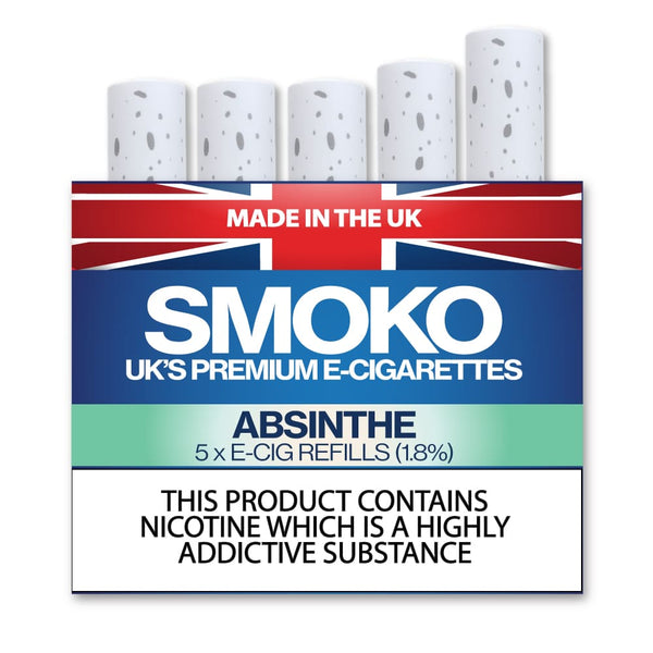 Absinthe Flavour - E - Cigarette Refills - Made in the UK E-Cigs Cigalikes
