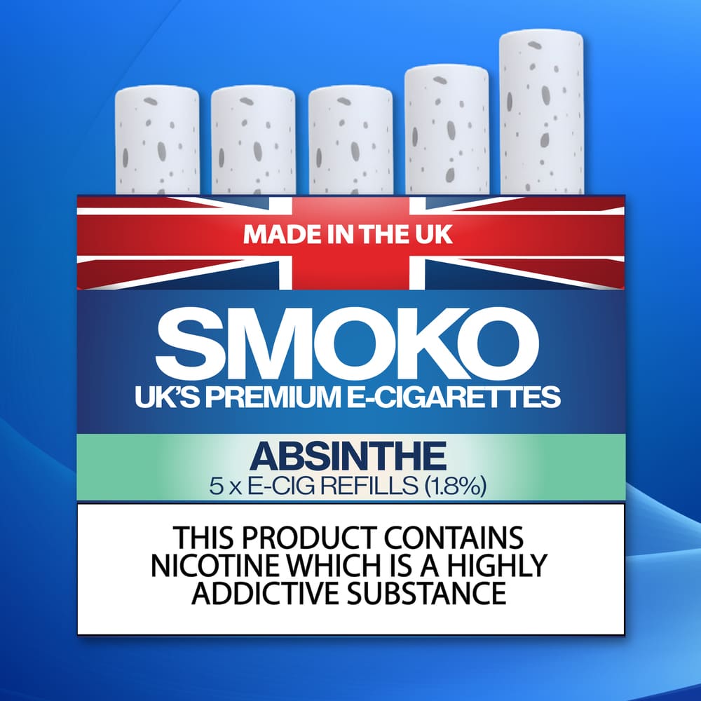 Absinthe E Cigarette Refills UK Made Cigalike Refills