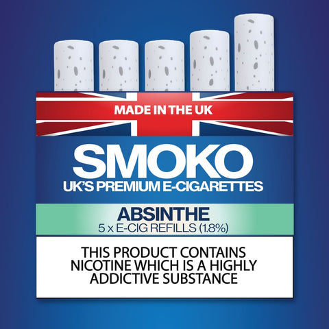 Absinthe Flavour - E - Cigarette Refills - Made in the UK E-Cigs Cigalikes