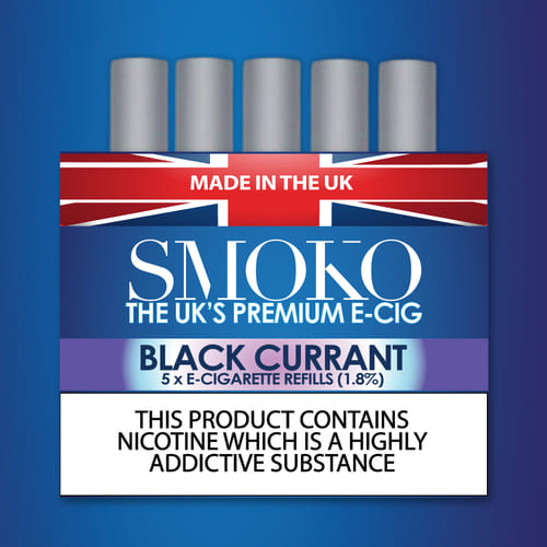 SMOKO E-Cigarette Refills BLACK CURRANT 1.8%