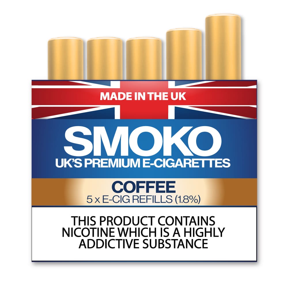 Coffee Flavour - E - Cigarette Refills - Made in the UK E-Cig Cigalikes