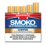 Coffee Flavour - E - Cigarette Refills - Made in the UK E-Cig Cigalikes