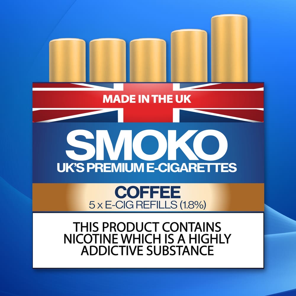 Coffee E Cigarette Refills UK Made Cigalike Refills