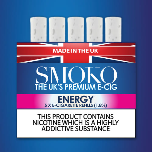 SMOKO E-Cigarette Refills ENERGY 1.8%