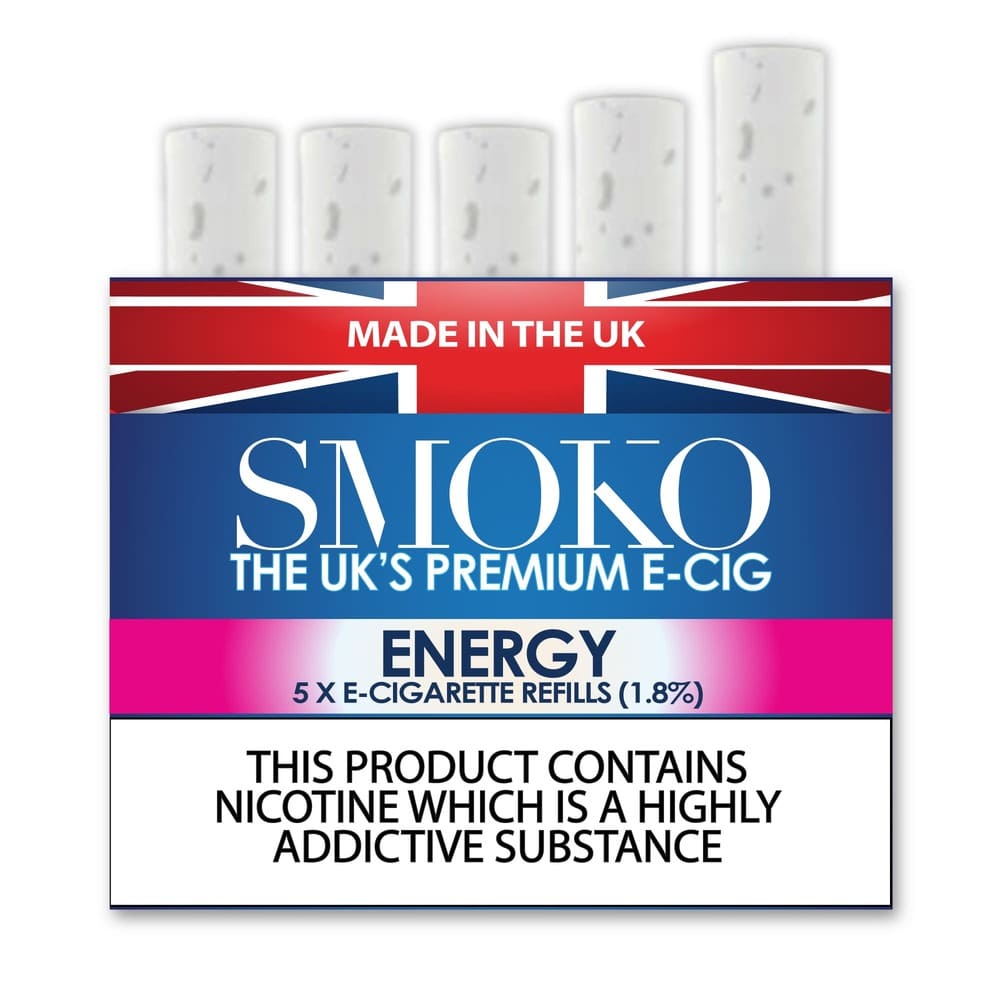 Energismak - E-sigarettpåfyll SMOKO E-Cig Refill Styrke: 1.8 %