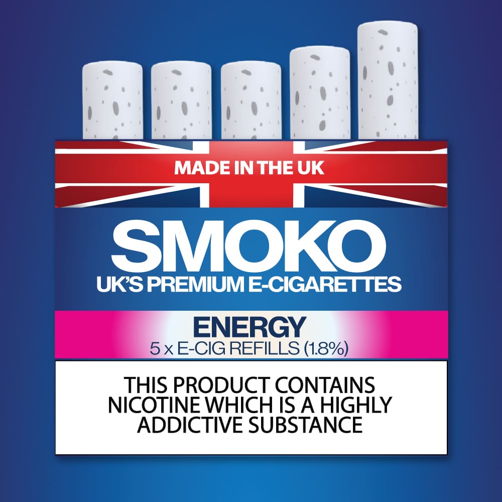 Energy Flavour - E - Cigarette Refills - Made in the UK E-Cigs Cigalikes