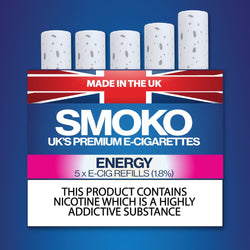 Energy Flavour - E - Cigarette Refills - Made in the UK E-Cigs Cigalikes