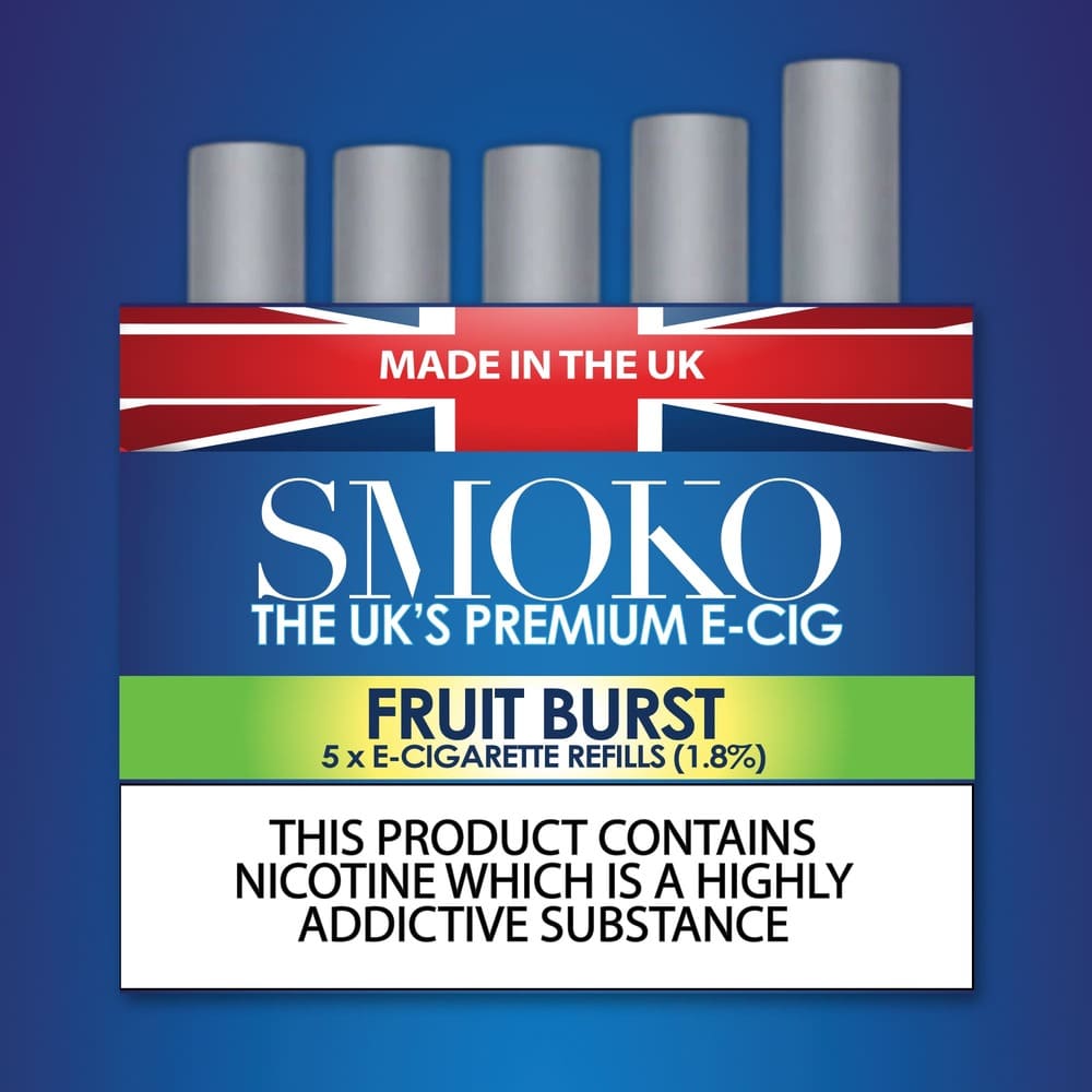 Fruit Burst Flavour - Recharges de cigarettes électroniques SMOKO Force de nicotine de la recharge E-Cig : 1.8 %