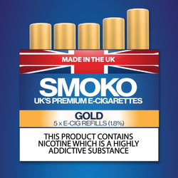 Gold Tobacco Flavour - E - Cigarette Flavour -Made in the UK E-Cigs Cigalikes