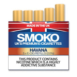 Havana Flavour - E - Cigarette Refills - Made in the UK E-Cigs Cigalikes