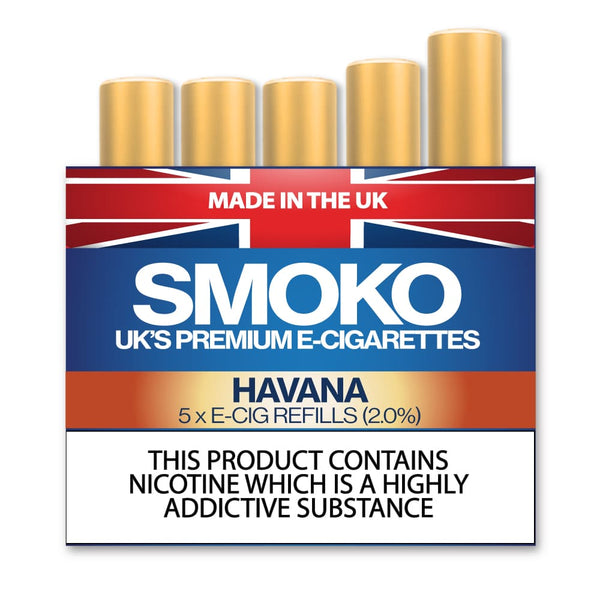 Havana Flavour - E - Cigarette Refills - Made in the UK E-Cigs Cigalikes