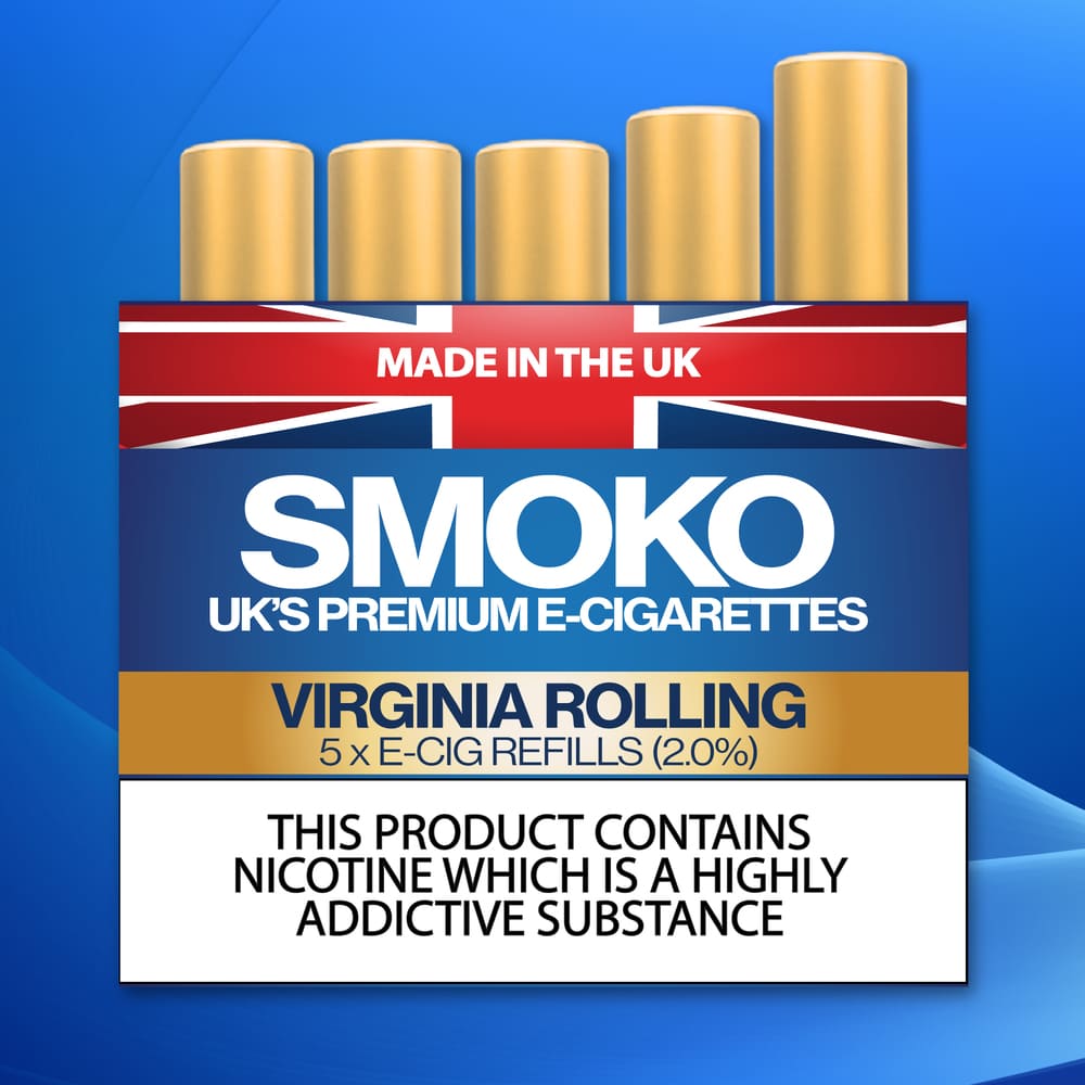 Virginia Rolling E Cigarette Refills UK Made Cigalike Refills