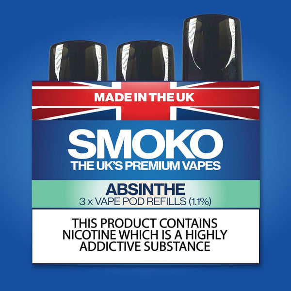 ABSINTHE - VAPE POD REFILLS - SMOKO E Cigarettes