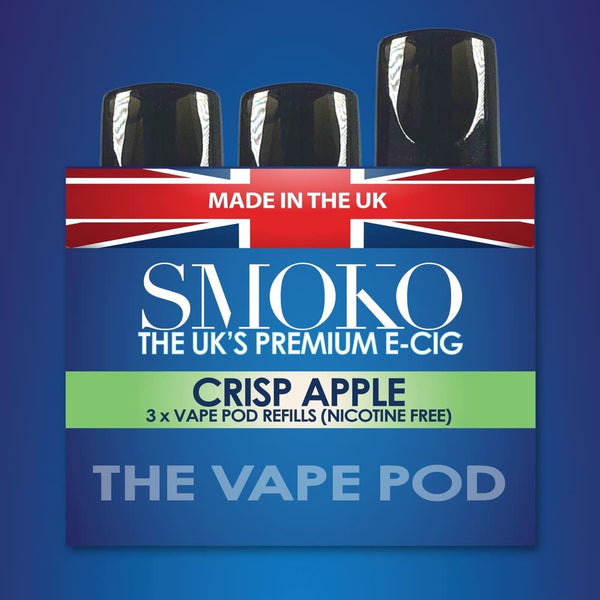 CRISP APPLE - VAPE POD REFILLS - SMOKO E Cigarettes