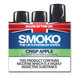 CRISP APPLE - VAPE POD REFILLS - SMOKO E Cigarettes