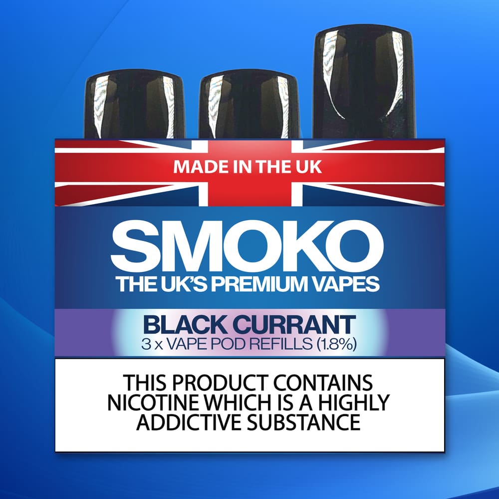 CURRANT VAPE POD REFILLS UK MADE VAPE REFILLS