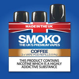 COFFEE - VAPE POD REFILLS - SMOKO E Cigarettes