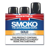 GOLD - VAPE POD REFILLS - SMOKO E Cigarettes