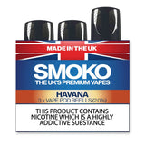 HAVANA VAPE POD REFILLS - SMOKO E Cigarettes