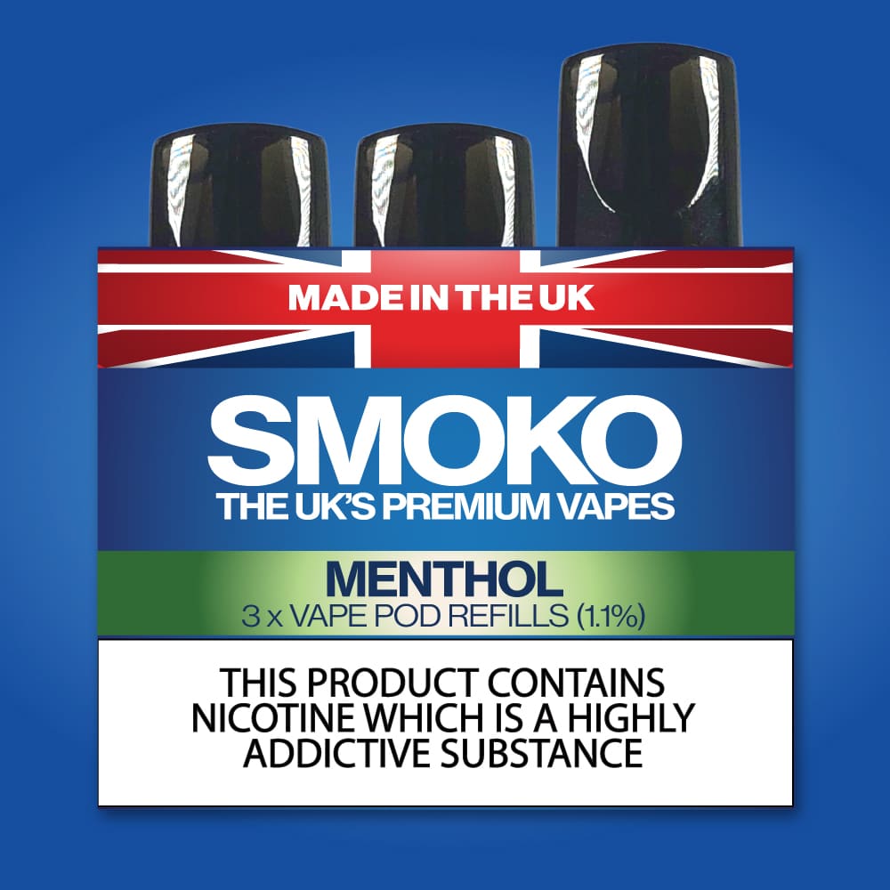 MENTHOL - VAPE POD REFILLS - SMOKO E Cigarettes