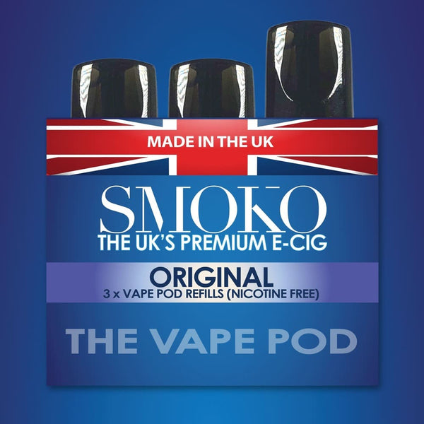 ORIGINAL TOBACCO - VAPE POD REFILLS - SMOKO E Cigarettes
