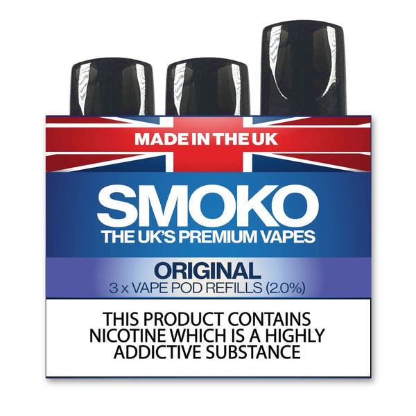 ORIGINAL TOBACCO - VAPE POD REFILLS - SMOKO E Cigarettes