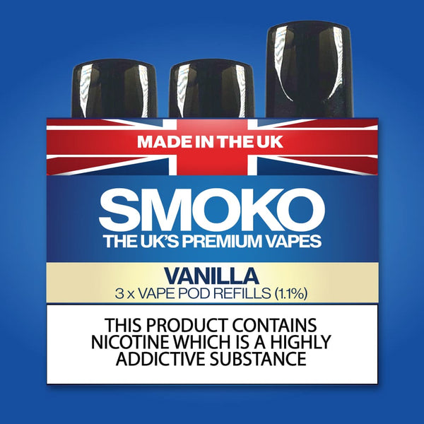 VANILLA - VAPE POD REFILLS - SMOKO E Cigarettes