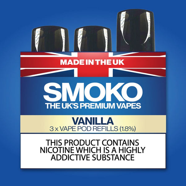 VANILLA - VAPE POD REFILLS - SMOKO E Cigarettes