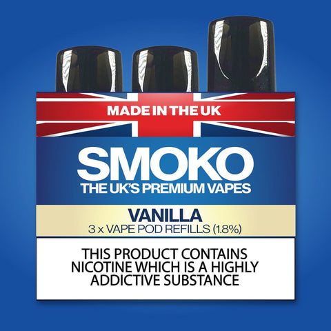 VANILLA - VAPE POD REFILLS - SMOKO E Cigarettes