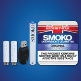 UK's Best Free E-Cig Cigalike Starter Kit | Made in the UK SMOKO E Cigarettes UK's Best Free E-Cig Cigalike Starter Kit | Made in the UK SMOKO E Cigarettes