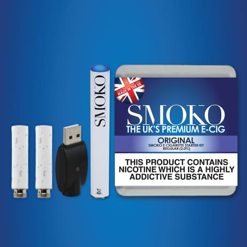 El SMOKO Cigalike Starter Kit can help adult smokers to quit cigarettes
