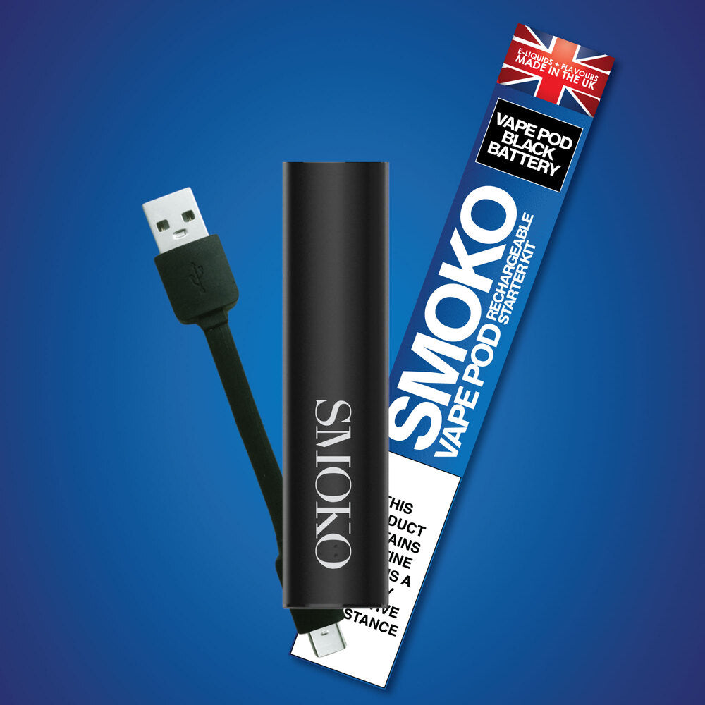SMOKO VAPE POD Starter Kit - UK's best VAPE Made in the UK SMOKO E Cigarettes SMOKO VAPE POD Starter Kit - UK's best VAPE Made in the UK SMOKO E Cigarettes