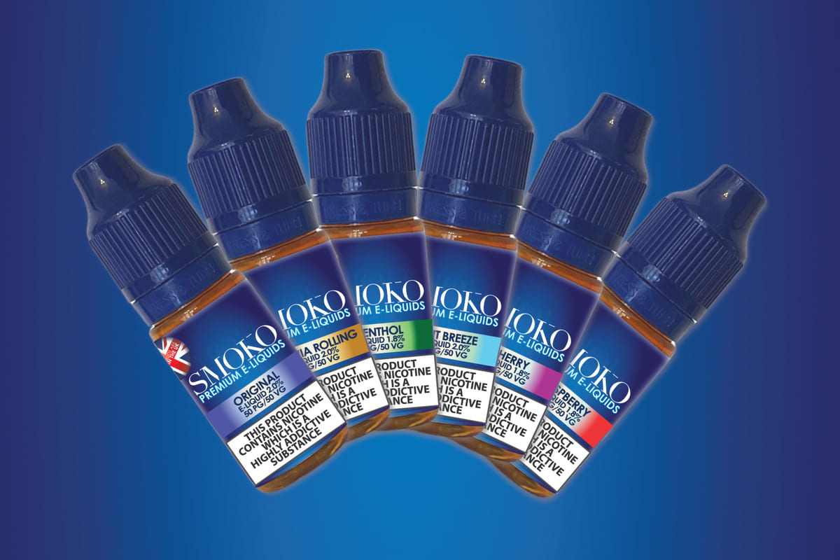 E Liquids All Made In The UK SMOKO E Cigarettes