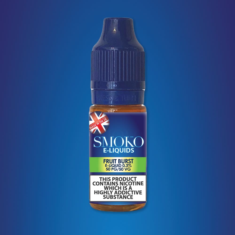 E-liquide Saveur Fruit Burst fabriqu au Royaume-Uni SMOKO E Cigarettes E-liquide Saveur Fruit Burst fabriqu au Royaume-Uni SMOKO E Cigarettes