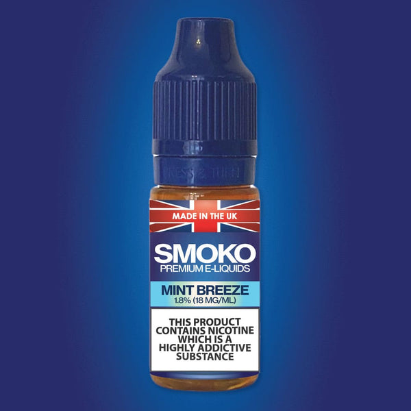 Mint Breeze Flavoured E-Liquid SMOKO Made in the UK SMOKO E Cigarettes Mint Breeze Flavoured E-Liquid SMOKO Made in the UK SMOKO E Cigarettes
