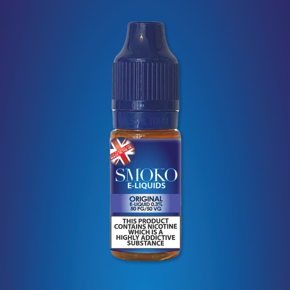 Original Tobacco Flavoured E Liquid Made in the UK