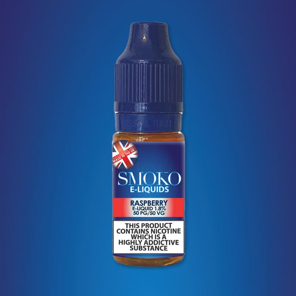 Raspberry Flavoured E - Liquid - SMOKO E Cigarettes