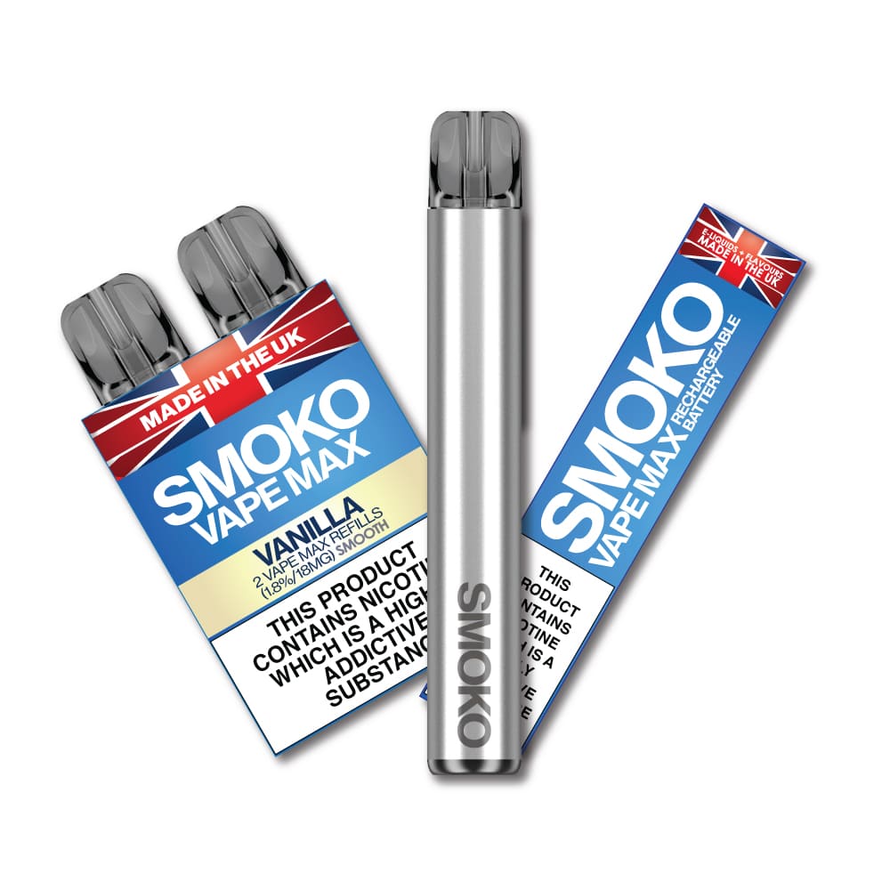 eBay - VAPE MAX STARTER KIT + 1 PACK VANILLA 1.8% SMOOTH VAPE MAX REFILLS - SMOKO E Cigarettes